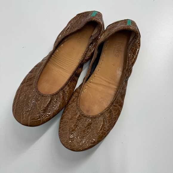 Tieks Shoes - Tieks SIENNA BROWN CROC ballet flat